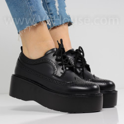 ДАМСКИ ЕЖЕДНЕВНИ ОБУВКИ НА ПЛАТФОРМА - 0102-511211303 BLACK