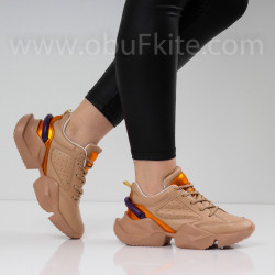 ДАМСКИ МАРАТОНКИ - 04101901 BEIGE/MULTI