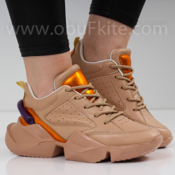 ДАМСКИ МАРАТОНКИ - 04101901 BEIGE/MULTI