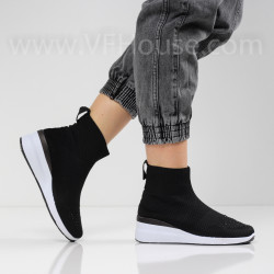 ДАМСКИ КЕЦОВЕ НА ПЛАТФОРМА - 0702-838212203 BLACK