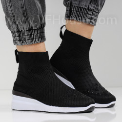 ДАМСКИ КЕЦОВЕ НА ПЛАТФОРМА - 0702-838212203 BLACK
