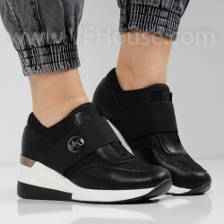 ДАМСКИ КЕЦОВЕ НА ПЛАТФОРМА - 0702-150212604 BLACK