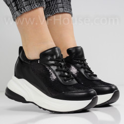 ДАМСКИ КЕЦОВЕ НА ПЛАТФОРМА - 0702-0127212205 BLACK