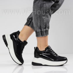 ДАМСКИ КЕЦОВЕ НА ПЛАТФОРМА - 0702-0127212205 BLACK
