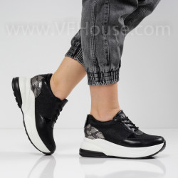 ДАМСКИ КЕЦОВЕ НА ПЛАТФОРМА - 0702-0128212206 BLACK