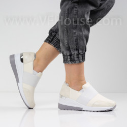 ДАМСКИ КЕЦОВЕ НА ПЛАТФОРМА - 0702-5212507 WHITE