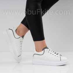 ДАМСКИ КЕЦОВЕ - 21121919 WHITE/SILVER