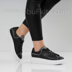 ДАМСКИ КЕЦОВЕ - 21121919 BLACK/SILVER
