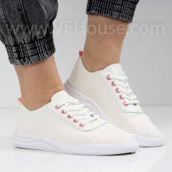 ДАМСКИ КЕЦОВЕ - 0702-389211411 WHITE/PINK