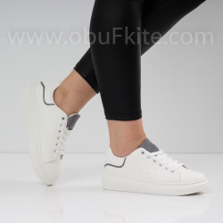 ДАМСКИ КЕЦОВЕ - 21121920 WHITE/GREY