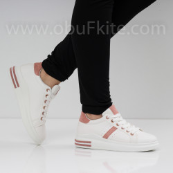 ДАМСКИ КЕЦОВЕ - 0301-3081901 WHITE/PINK