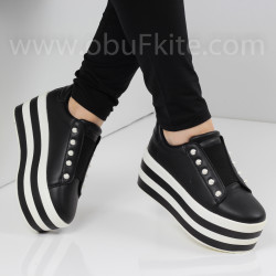 ДАМСКИ КЕЦОВЕ НА ПЛАТФОРМА - 0301-0001908 BLACK