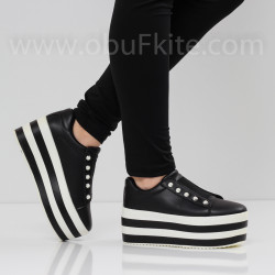 ДАМСКИ КЕЦОВЕ НА ПЛАТФОРМА - 0301-0001908 BLACK