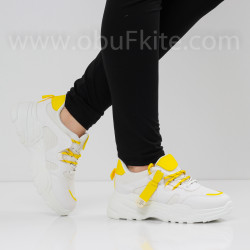 ДАМСКИ МАРАТОНКИ - 0301-3101912 WHITE/YELLOW