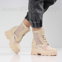 ДАМСКИ БОТИ - 1102-55213101 BEIGE