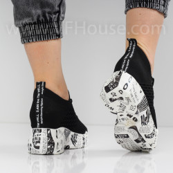 ДАМСКИ КЕЦОВЕ НА ПЛАТФОРМА - 1102-61213104 BLACK