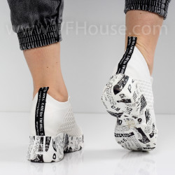 ДАМСКИ КЕЦОВЕ НА ПЛАТФОРМА - 1102-61213104 WHITE