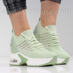 ДАМСКИ КЕЦОВЕ НА ПЛАТФОРМА - 1102-58213505 GREEN
