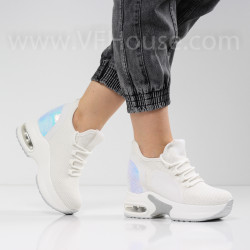 ДАМСКИ КЕЦОВЕ НА ПЛАТФОРМА - 1102-8213506 WHITE