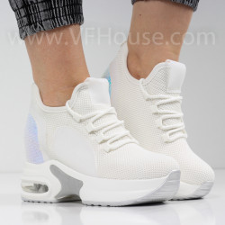 ДАМСКИ КЕЦОВЕ НА ПЛАТФОРМА - 1102-8213506 WHITE