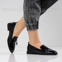 ДАМСКИ МОКАСИНИ - 1102-1212108 BLACK-LACI