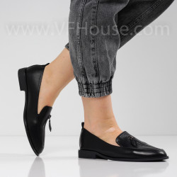 ДАМСКИ МОКАСИНИ - 1102-1212108 BLACK-PU