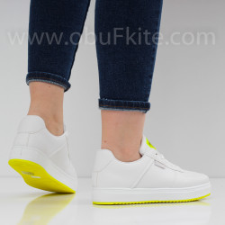 ДАМСКИ КЕЦОВЕ - 0901-23492002 WHITE/YELLOW