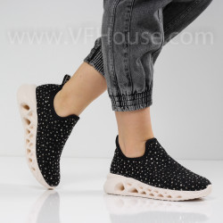 ДАМСКИ МАРАТОНКИ - 1702-001211501 BLACK-WHITE