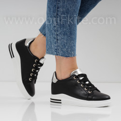 ДАМСКИ КЕЦОВЕ НА ПЛАТФОРМА - 1101-23312002 BLACK