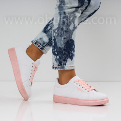 ДАМСКИ КЕЦОВЕ - 1801-1912002 WHITE/PINK