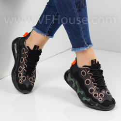 ДАМСКИ МАРАТОНКИ - 2302-19213112 BLACK-ORANGE