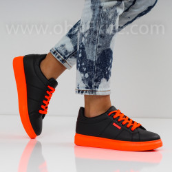 ДАМСКИ КЕЦОВЕ - 1801-1912002 BLACK/ORANGE