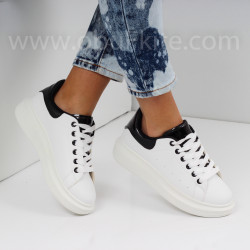 ДАМСКИ КЕЦОВЕ - 1801-19072009 WHITE/BLACK
