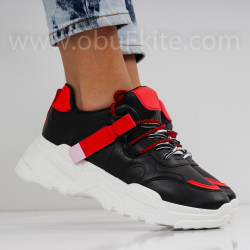 ДАМСКИ МАРАТОНКИ - 1801-70052012 BLACK/RED