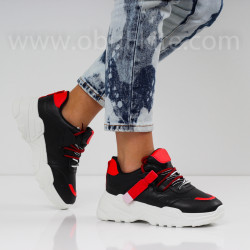 ДАМСКИ МАРАТОНКИ - 1801-70052012 BLACK/RED