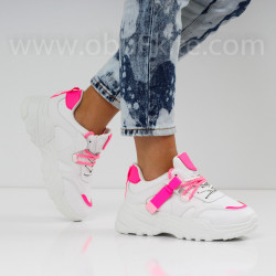 ДАМСКИ МАРАТОНКИ - 1801-70052012 WHITE/PINK