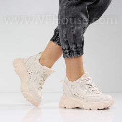 ДАМСКИ КЕЦОВЕ НА ПЛАТФОРМА - 0203-373214802 BEIGE