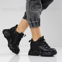 ДАМСКИ КЕЦОВЕ НА ПЛАТФОРМА - 0203-373214802 BLACK