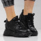 ДАМСКИ КЕЦОВЕ НА ПЛАТФОРМА - 0203-373214802 BLACK