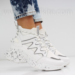 ДАМСКИ КЕЦОВЕ НА ПЛАТФОРМА - 0102-252016 WHITE