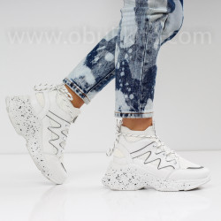 ДАМСКИ КЕЦОВЕ НА ПЛАТФОРМА - 0102-252016 WHITE