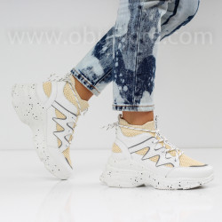 ДАМСКИ КЕЦОВЕ НА ПЛАТФОРМА - 0102-252016 BEIGE