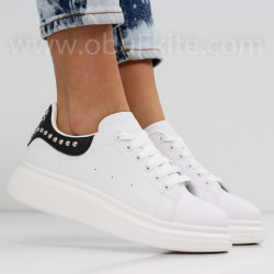 ДАМСКИ КЕЦОВЕ - 0202-0162001 WHITE/BLACK