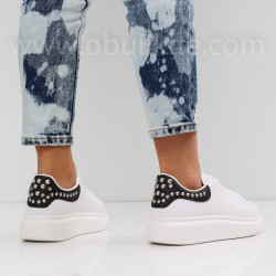 ДАМСКИ КЕЦОВЕ - 0202-0162001 WHITE/BLACK