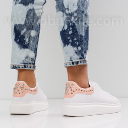 ДАМСКИ КЕЦОВЕ - 0202-0162001 WHITE/PINK
