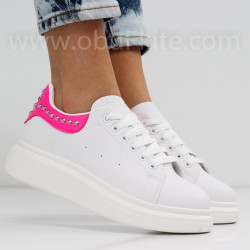 ДАМСКИ КЕЦОВЕ - 0202-0162001 WHITE/FUCHSIA