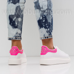 ДАМСКИ КЕЦОВЕ - 0202-0162001 WHITE/FUCHSIA