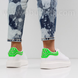 ДАМСКИ КЕЦОВЕ - 0202-0162001 WHITE/GREEN
