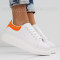 ДАМСКИ КЕЦОВЕ - 0202-0162001 WHITE/ORANGE