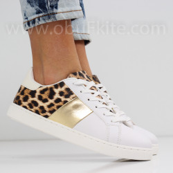 ДАМСКИ КЕЦОВЕ - 0202-10182003 WHITE/LEOPARD